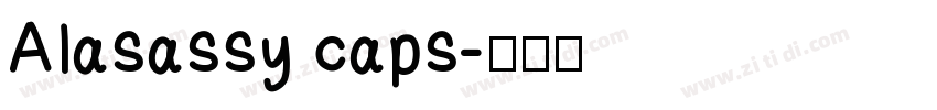 Alasassy caps字体转换